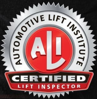 ALI Certified Lift Inspector seal